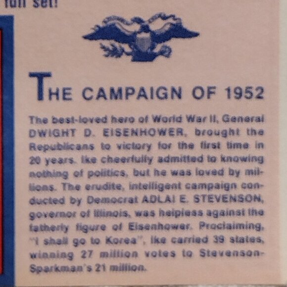 Hats Off To The Past - The Campaign of 1952 - Picture 2 of 5